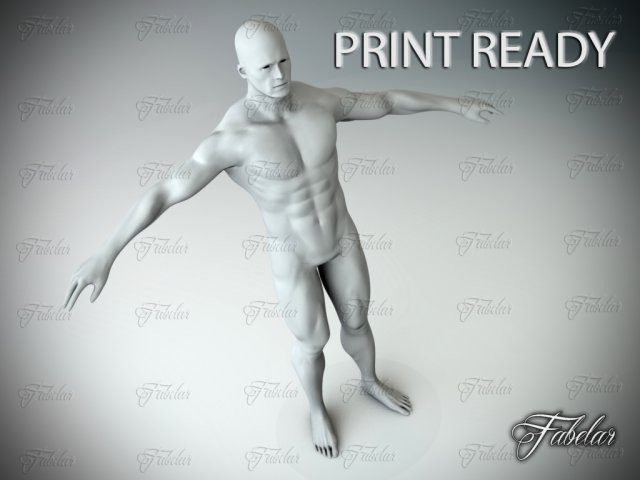 male body std mat printable 3D Print Model .c4d .max .obj .3ds .fbx .lwo .lw .lws