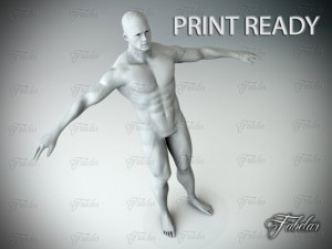 male body std mat printable 3D Print Model
