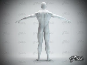 male body std mat printable 3D Print Model
