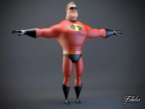 mr incredible rigged 3D Model