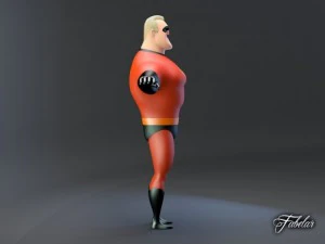 mr incredible rigged 3D Model