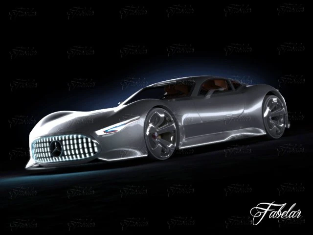mercedes vision gt 3D Model .c4d .max .obj .3ds .fbx .stl .blend