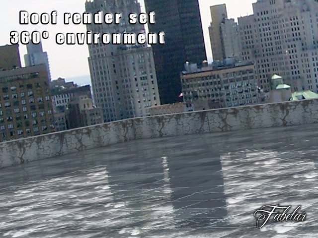 roof render set 3D Model .c4d .max .obj .3ds .fbx .stl .blend 