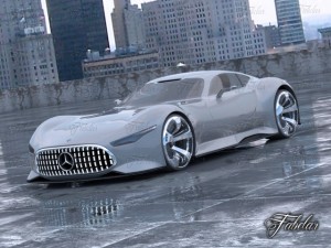 mercedes vision gt environment Modello 3D