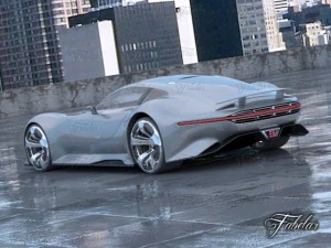 mercedes vision gt environment 3D Model