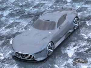 mercedes vision gt environment 3D Model