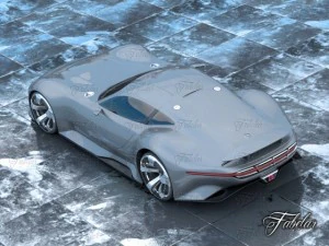 mercedes vision gt environment 3D Model