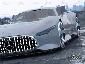 mercedes vision gt environment 3D Model