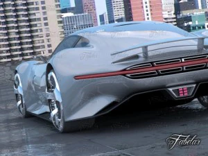 mercedes vision gt environment 3D Model