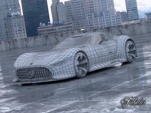 mercedes vision gt environment Modello 3D
