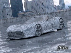 mercedes vision gt environment 3D Model