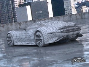 mercedes vision gt environment Modello 3D
