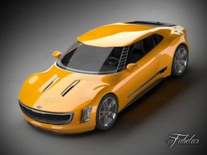 kia gt4 concept Modelo 3D
