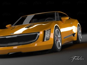 kia gt4 concept Modelo 3D