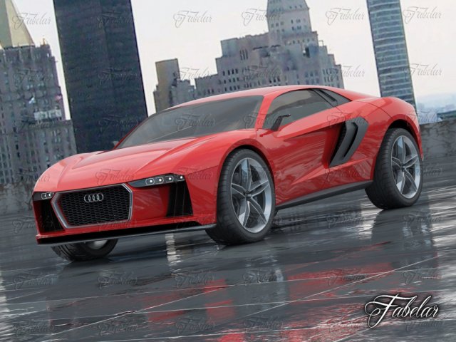 audi nanuk environment 3D Модель .c4d .max .obj .3ds .fbx .stl .blend 