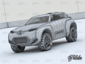 renault kwid environment 3D Model