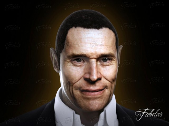 willem dafoe 3D 模型 .c4d .max .obj .3ds .fbx .stl .blend 