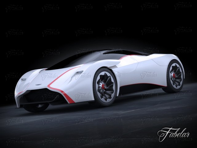 aston martin dp100 concept Model 3D .c4d .max .obj .3ds .fbx .stl .blend 