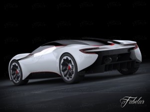 aston martin dp100 concept Model 3D