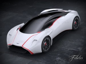 aston martin dp100 concept Model 3D