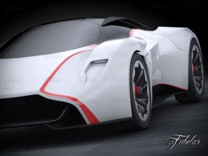 aston martin dp100 concept Model 3D