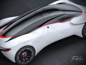 aston martin dp100 concept Model 3D