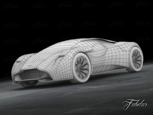 aston martin dp100 concept Model 3D