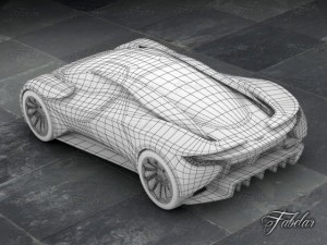 aston martin dp100 concept Model 3D