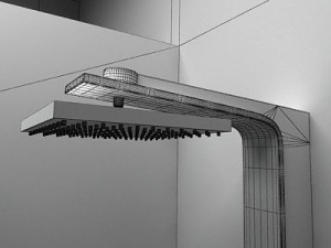 castagnari shower tama 3D Model