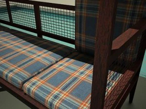 four poster bed 3D Model