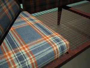 four poster bed 3D Model