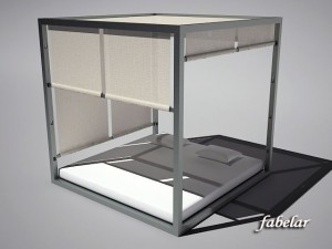 four poster bed 2 3D Model