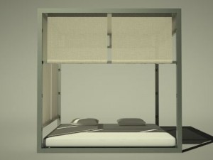 four poster bed 2 3Dモデル
