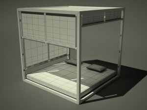four poster bed 2 3Dモデル