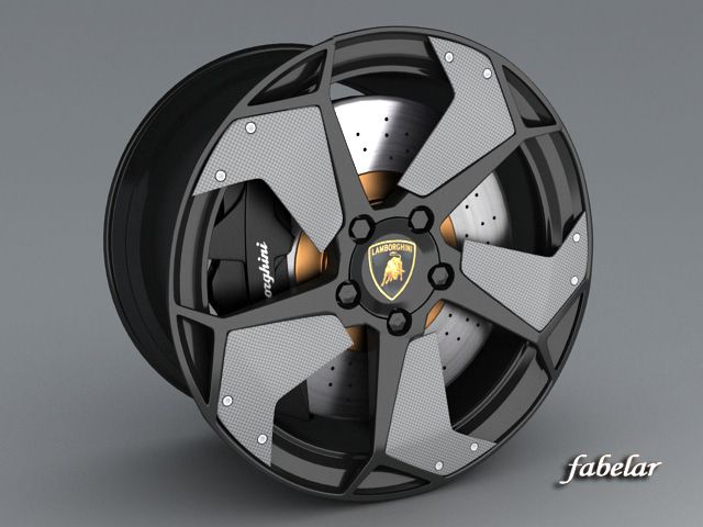 lamborghini reventon rim Modelo 3D .c4d .max .obj .3ds .fbx .stl .blend 