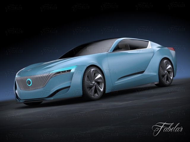 buick riviera concept 2013 3D Модель .c4d .max .obj .3ds .fbx .stl .blend 