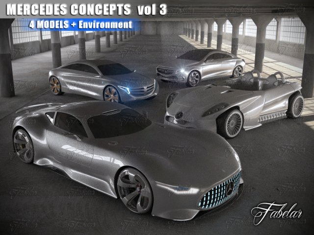 mercedes concepts vol 3 3D-Modell .c4d .max .obj .3ds .fbx .stl .blend 