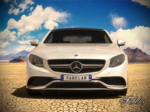 mercedes s63 coupe 2015 amg german deutch germany 3D Model