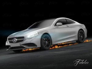 mercedes s63 coupe 2015 amg german deutch germany 3D Model