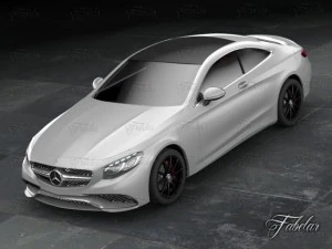 mercedes s63 coupe 2015 amg german deutch germany 3D Model