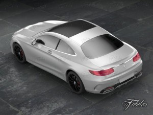 mercedes s63 coupe 2015 amg german deutch germany 3D Модель