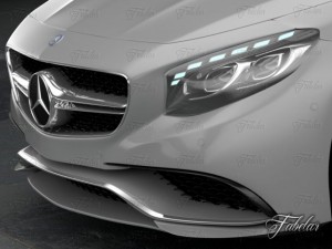 mercedes s63 coupe 2015 amg german deutch germany 3D Модель