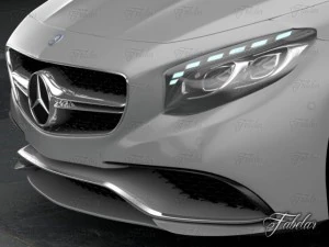 mercedes s63 coupe 2015 amg german deutch germany 3D Model