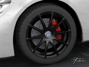 mercedes s63 coupe 2015 amg german deutch germany 3D Model