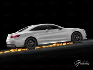 mercedes s63 coupe 2015 amg german deutch germany 3D Model