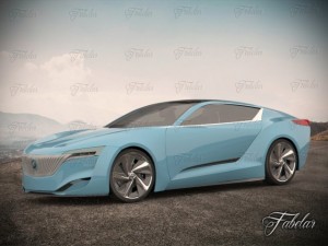 buick riviera concept environment Model 3D