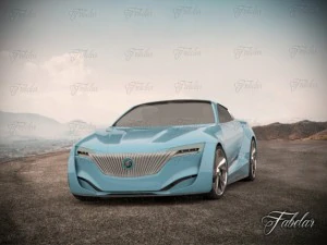 buick riviera concept environment 3D Model
