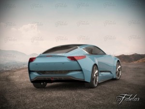 buick riviera concept environment Model 3D