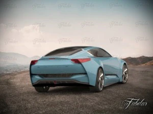 buick riviera concept environment 3D Model