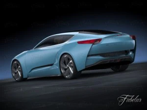buick riviera concept environment 3D Model